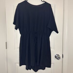 Womans Black Short Romper - 1XL